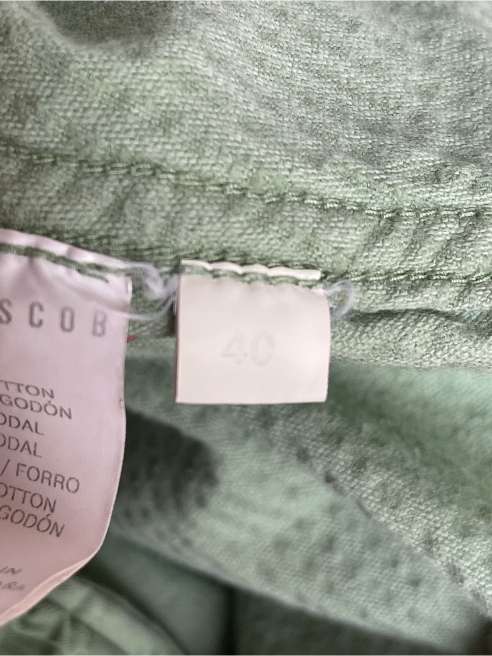 Masscob Corduroy Trousers Green Size EU 40 - Picture 12 of 16